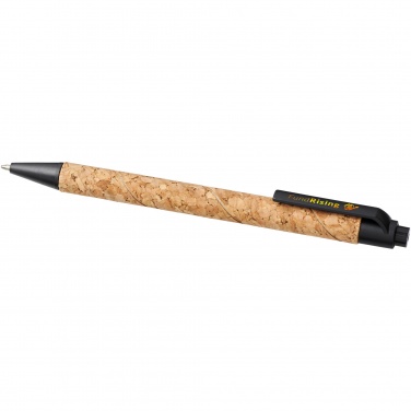 Logo trade advertising products picture of: Midar cork and wheat straw ballpoint pen