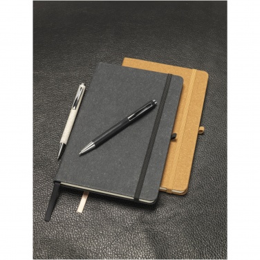 Logo trade promotional item photo of: Atlana leather pieces notebook
