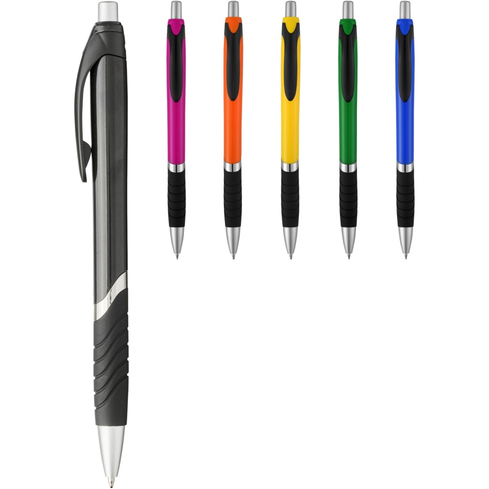 Logotrade promotional item image of: Turbo ballpoint pen with rubber grip