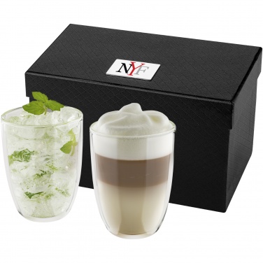 Logo trade promotional products image of: Boda 2-piece glass set