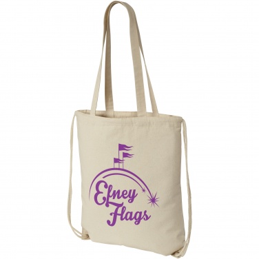 Logo trade promotional products picture of: Eliza 240 g/m² cotton drawstring bag 6L