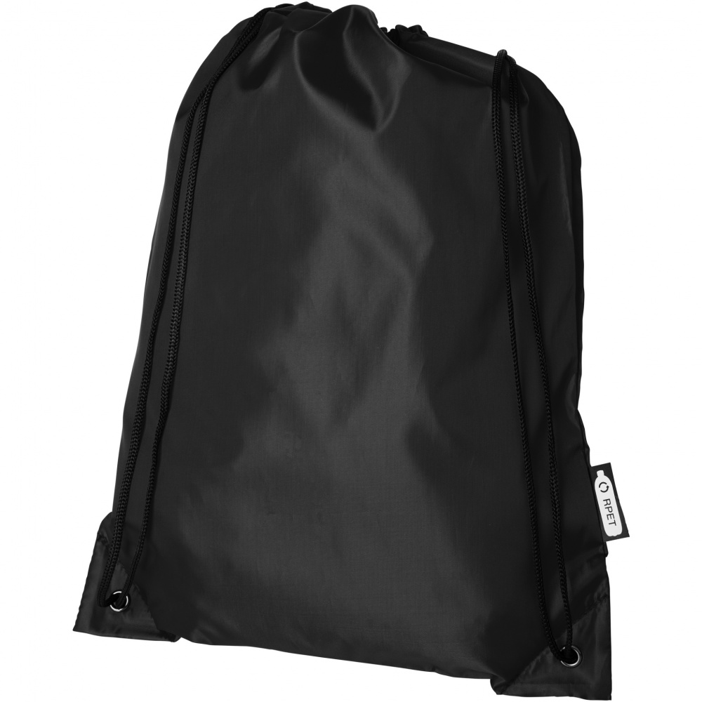 Logo trade advertising products picture of: Oriole RPET drawstring bag 5L