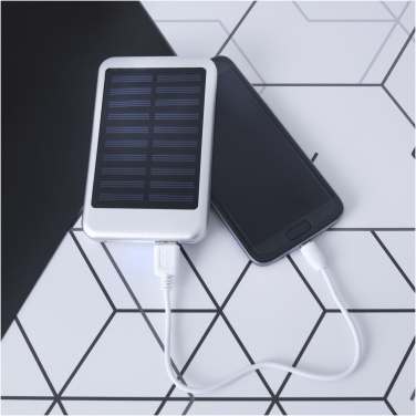 Logo trade promotional item photo of: Bask 4000 mAh solar power bank