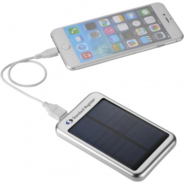 Logo trade advertising products image of: Bask 4000 mAh solar power bank