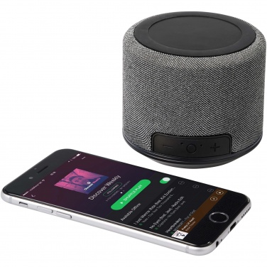 Logotrade promotional gift image of: Fiber 3W wireless charging Bluetooth® speaker