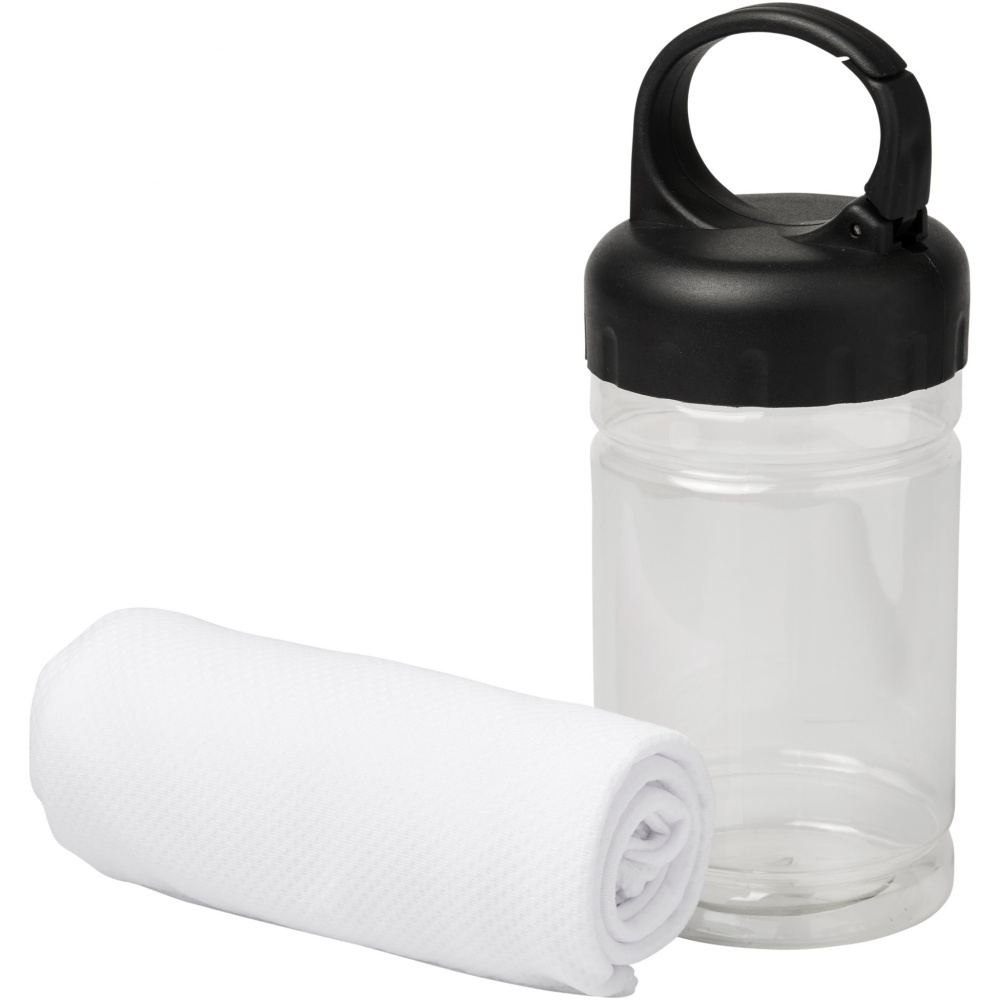 Logo trade promotional gifts picture of: Remy cooling towel in PET container