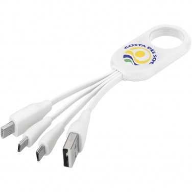 Logo trade corporate gift photo of: Troup 4-in-1 charging cable with type-C tip