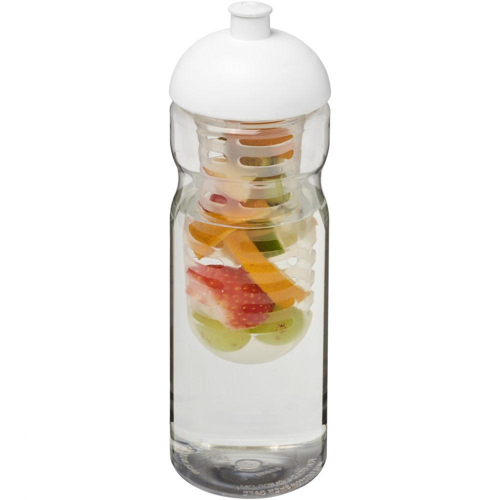 Logo trade promotional products image of: H2O Active® Base 650 ml dome lid sport bottle & infuser