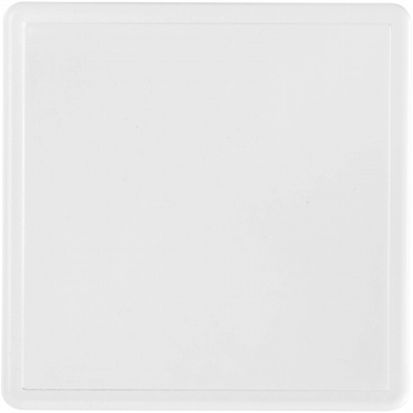 Logo trade business gifts image of: Ellison square plastic coaster with paper insert