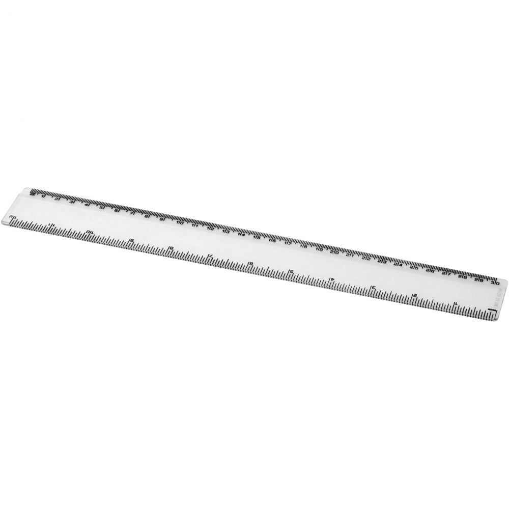Logo trade promotional item photo of: Renzo 30 cm plastic ruler