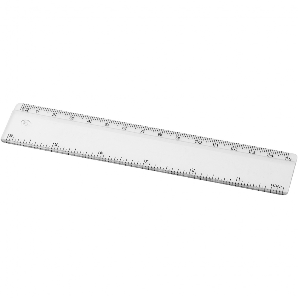 Logotrade advertising product picture of: Renzo 15 cm plastic ruler