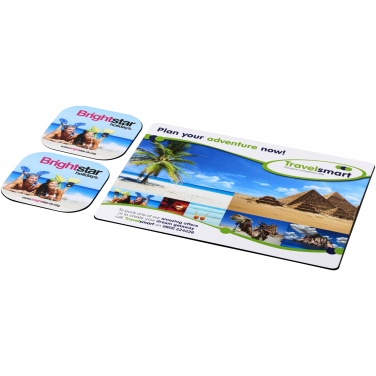 Logotrade promotional merchandise picture of: Brite-Mat® mouse mat and coaster set combo 3