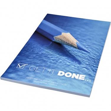 Logo trade promotional giveaways image of: Desk-Mate® A5 notepad wrap over cover