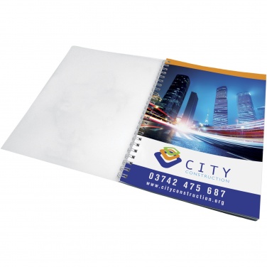 Logo trade advertising product photo of: Desk-Mate® wire-o A5 notebook PP cover
