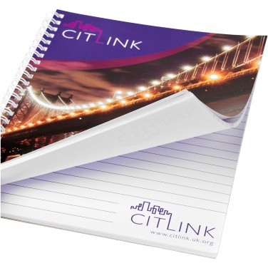 Logo trade promotional merchandise image of: Desk-Mate® spiral A4 notebook