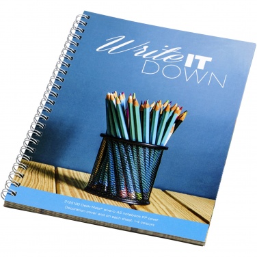 Logo trade promotional items image of: Desk-Mate® A5 spiral notebook