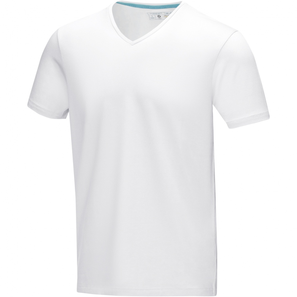 Logotrade promotional gifts photo of: Kawartha short sleeve men's organic V-neck t-shirt