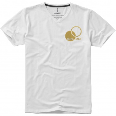 Logotrade promotional item picture of: Kawartha short sleeve men's organic V-neck t-shirt