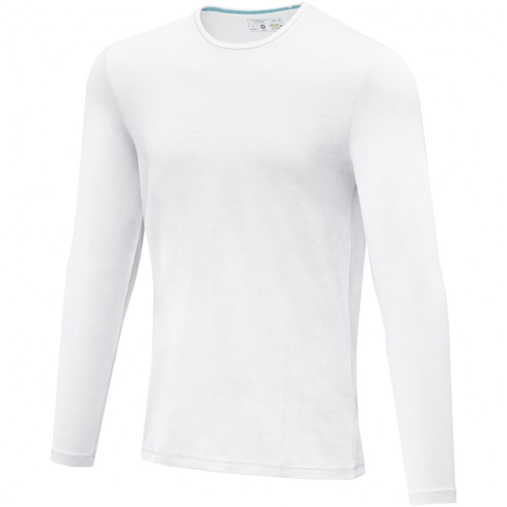 Logo trade promotional gifts picture of: Ponoka long sleeve men's organic t-shirt