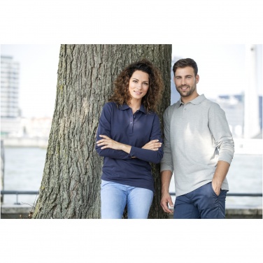 Logo trade business gifts image of: Oakville long sleeve men's polo