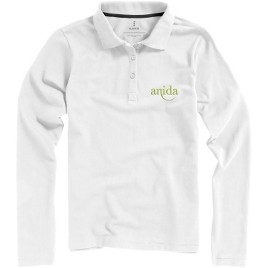 Logo trade corporate gift photo of: Oakville long sleeve women's polo