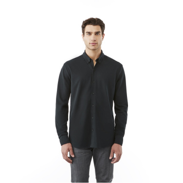 Logo trade promotional items picture of: Bigelow long sleeve men's pique shirt
