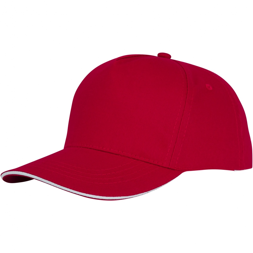 Logo trade advertising products picture of: Ceto 5 panel sandwich cap