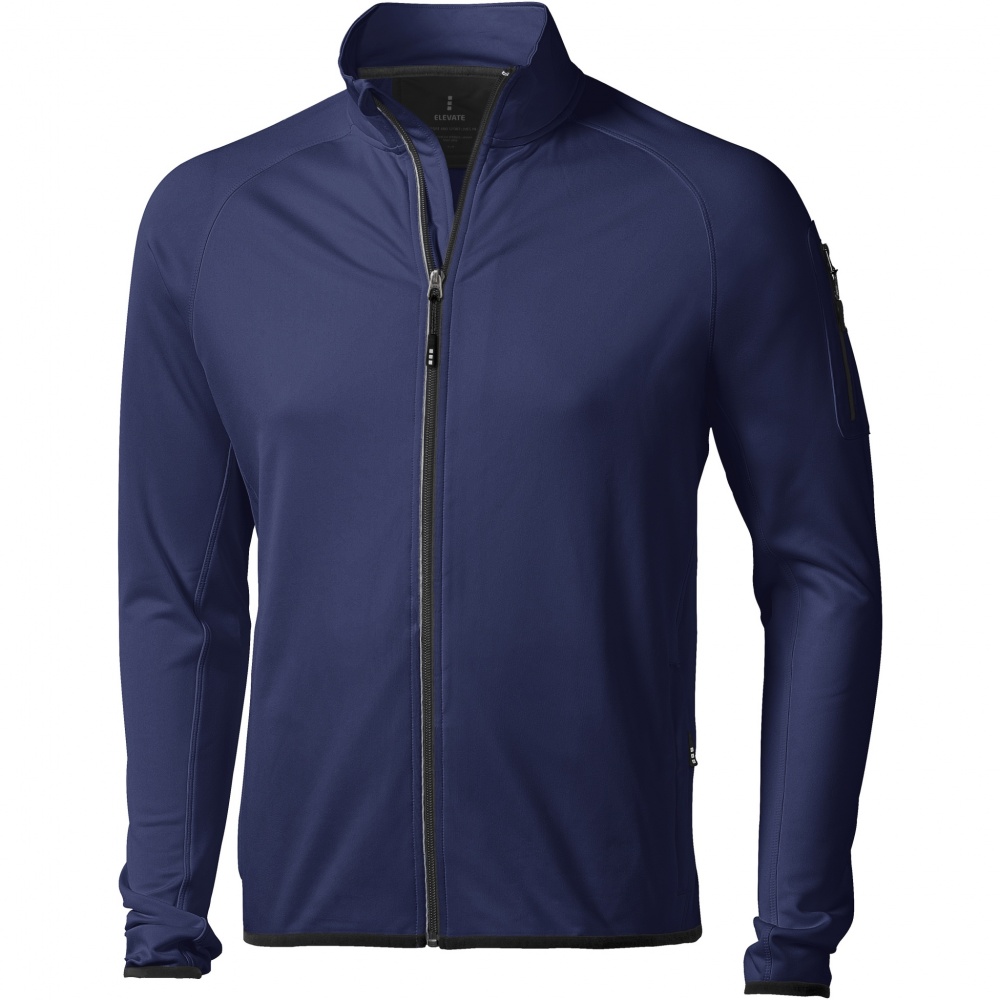 Logo trade promotional merchandise picture of: Mani men's performance full zip fleece jacket