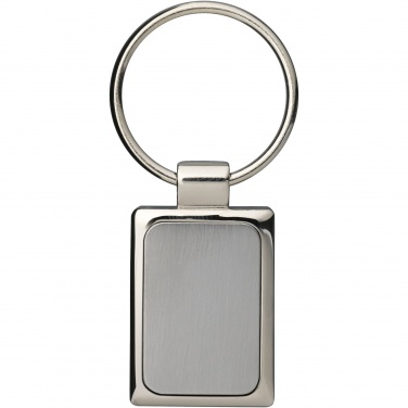 Logo trade promotional gifts picture of: Sergio rectangular metal keychain