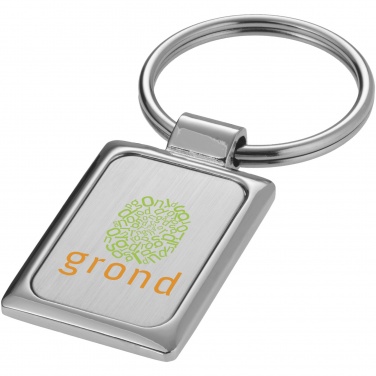 Logo trade corporate gifts picture of: Sergio rectangular metal keychain
