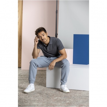 Logo trade promotional items picture of: Graphite short sleeve men’s organic polo