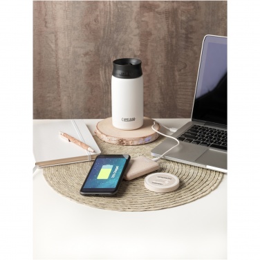 Logo trade promotional item photo of: Naka 5W wheat straw wireless charging pad