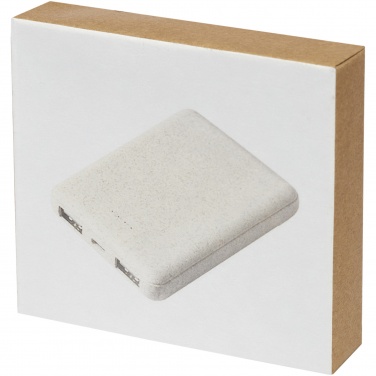 Logotrade promotional merchandise image of: Asama 5000 mAh wheat straw power bank