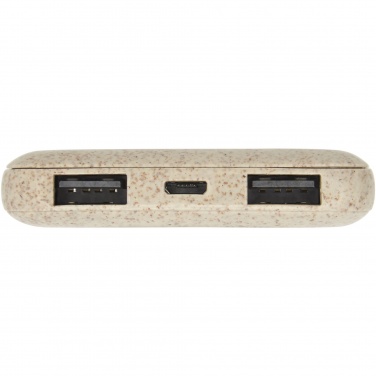 Logo trade advertising product photo of: Asama 5000 mAh wheat straw power bank