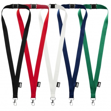 Logotrade promotional merchandise photo of: Tom recycled PET lanyard with breakaway closure