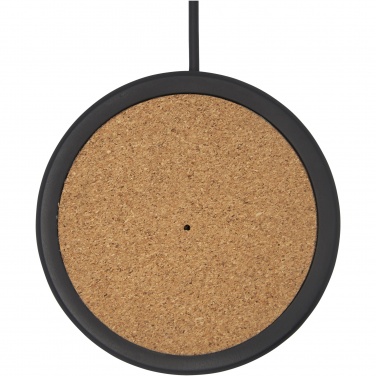 Logo trade promotional items image of: Kivi 10W limestone/cork wireless charging pad