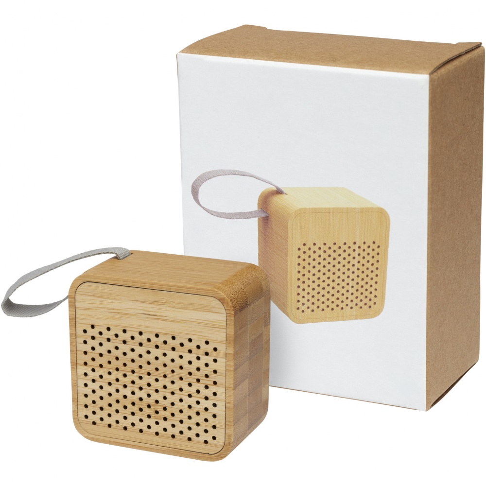 Logo trade promotional merchandise photo of: Arcana bamboo Bluetooth® speaker
