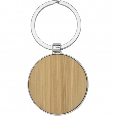 Logo trade promotional gifts image of: Nino bamboo round keychain