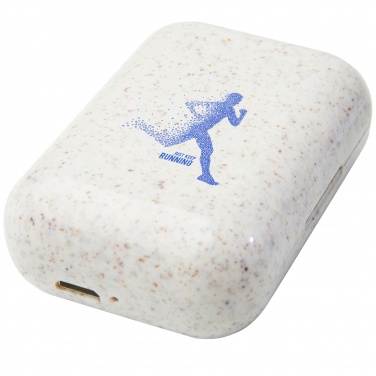 Logo trade business gifts image of: Nantai wheat straw True Wireless earbuds