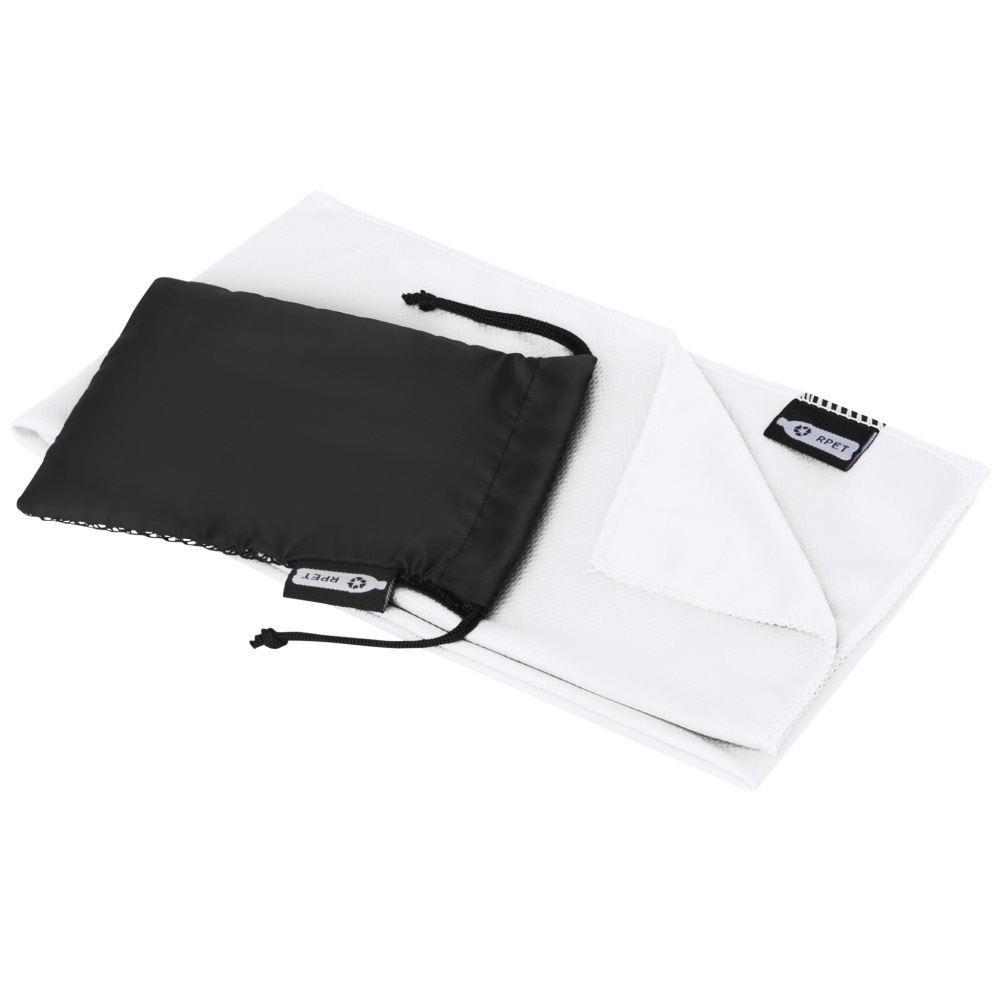 Logo trade promotional products picture of: Raquel cooling towel made from recycled PET 80x30 cm
