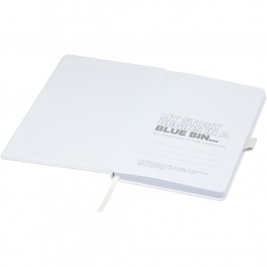 Logo trade promotional merchandise picture of: Honua A5 recycled paper notebook with recycled PET cover
