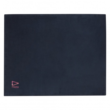 Logo trade promotional merchandise image of: Lily GRS certified RPET coral fleece blanket