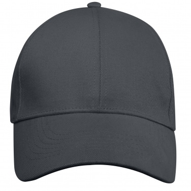 Logo trade business gifts image of: Trona 6 panel GRS recycled cap