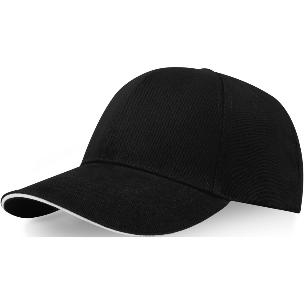 Logotrade promotional gift image of: Topaz 6 panel GRS recycled sandwich cap