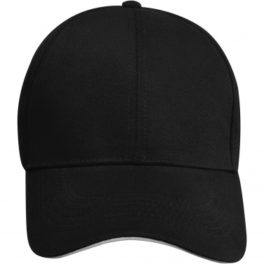 Logotrade promotional giveaway image of: Topaz 6 panel GRS recycled sandwich cap