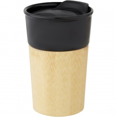 Logotrade promotional merchandise image of: Pereira 320 ml porcelain mug with bamboo outer wall