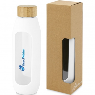 Logotrade promotional merchandise image of: Tidan 600 ml borosilicate glass bottle with silicone grip