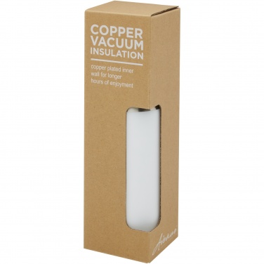 Logo trade promotional gifts image of: Hulan 540 ml copper vacuum insulated stainless steel bottle with bamboo lid