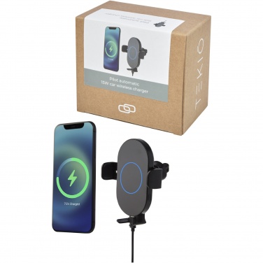 Logotrade promotional gift picture of: Pilot 15W wireless automatic car charger 