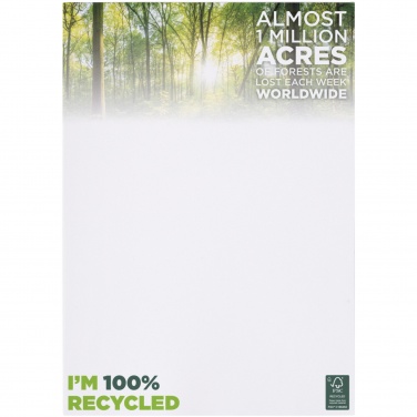 Logo trade promotional merchandise picture of: Desk-Mate® A4 recycled notepad